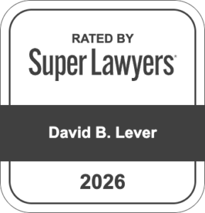 David B. Lever 2026 Super Lawyers Badge