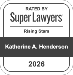Katherine A. Henderson 2026 Super Lawyers Rising Stars Badge