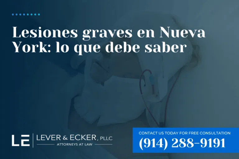 Lesiones graves en Nueva York lo que debe saber