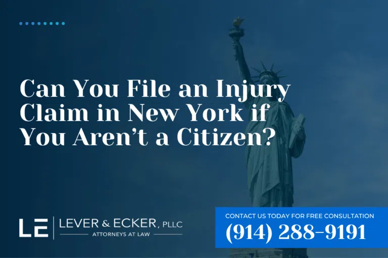 can you file an injury claim in New York if you aren't a citizen