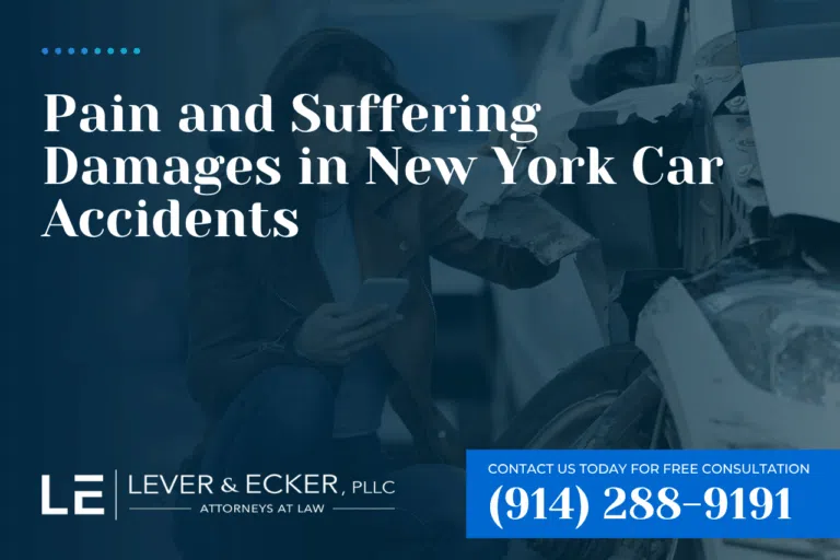 pain and suffering damages in New York car accidents