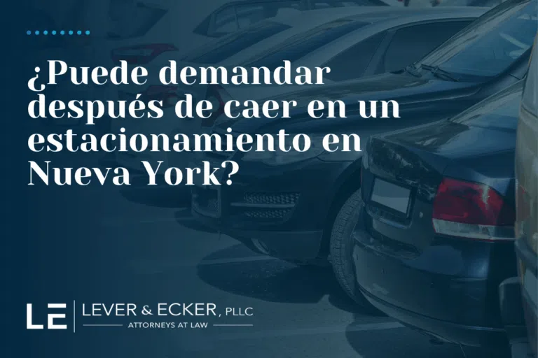 ¿Puede demandar después de caer en un estacionamiento en Nueva York?