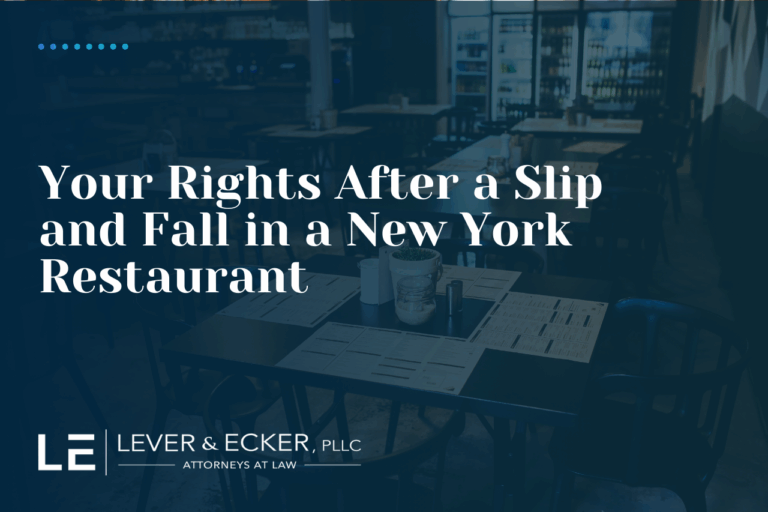 your rights after a slip and fall injury in a New York restaurant