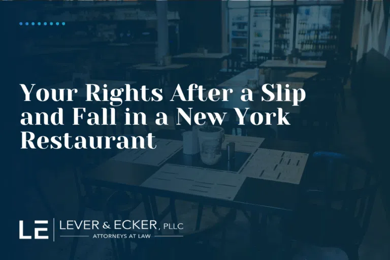 your rights after a slip and fall injury in a New York restaurant