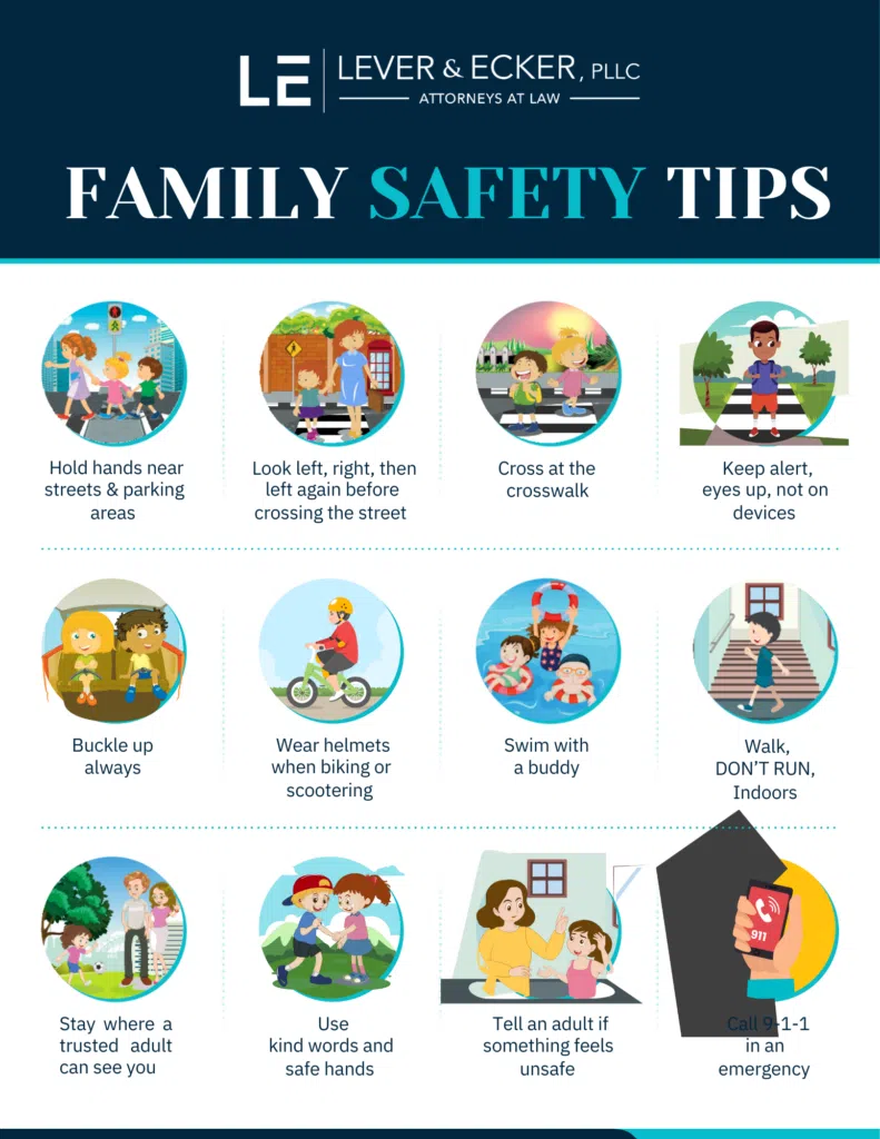 Lever & Ecker's Safety Tips for Westchester County Families Infographic
