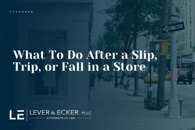 What to Do After a Store Slip, Trip, or Fall Accident in New York
