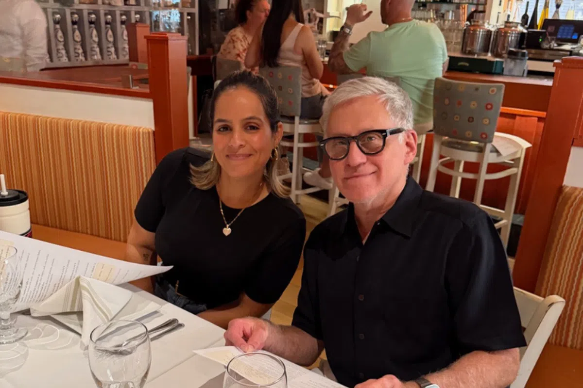 David and Geraldine at the Sharing Shelf event in Port Chester