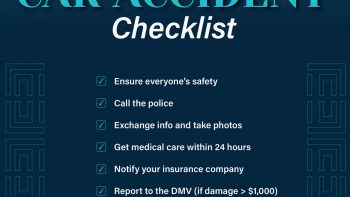 a car accident checklist infographic