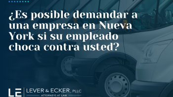 ¿Es posible demandar a una empresa en Nueva York si su empleado choca contra usted?