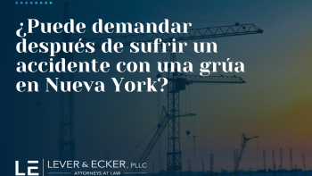 ¿Puede demandar después de sufrir un accidente con una grúa en Nueva York?