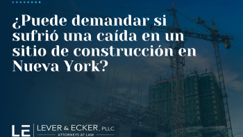 ¿Puede demandar si sufrió una caída en un sitio de construcción en Nueva York?