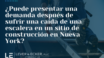 ¿Puede presentar una demanda después de sufrir una caída de una escalera en un sitio de construcción en Nueva York?