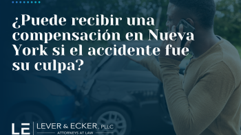 ¿Puede recibir una compensación en Nueva York si el accidente fue su culpa?
