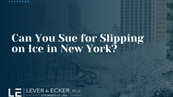 can you sue for slipping on ice in new york