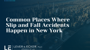 common places where slip and fall accidents happen in New York