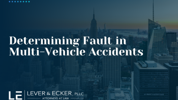 determining fault in multi vehicle accidents in Westchester County